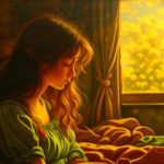 खिड़की के पास शांत बैठा व्यक्ति, थकान और भावनात्मक गहराई दर्शाते हुए