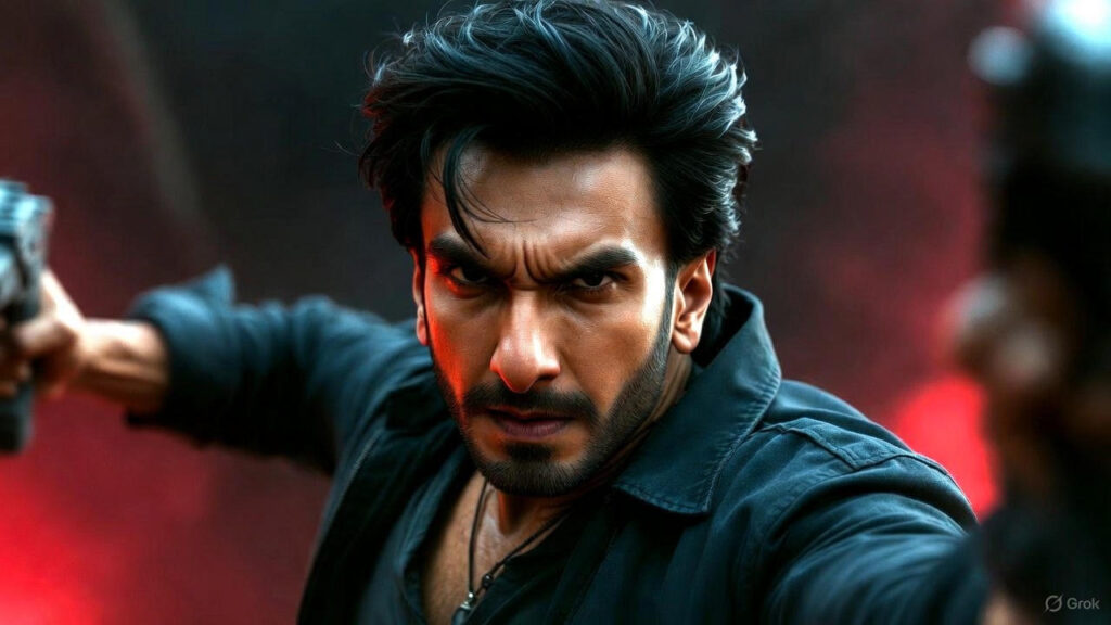 Ranveer Singh in Dhurandhar movie action look